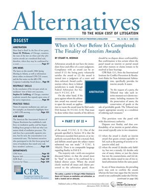 Alternatives to the High Cost of Litigation